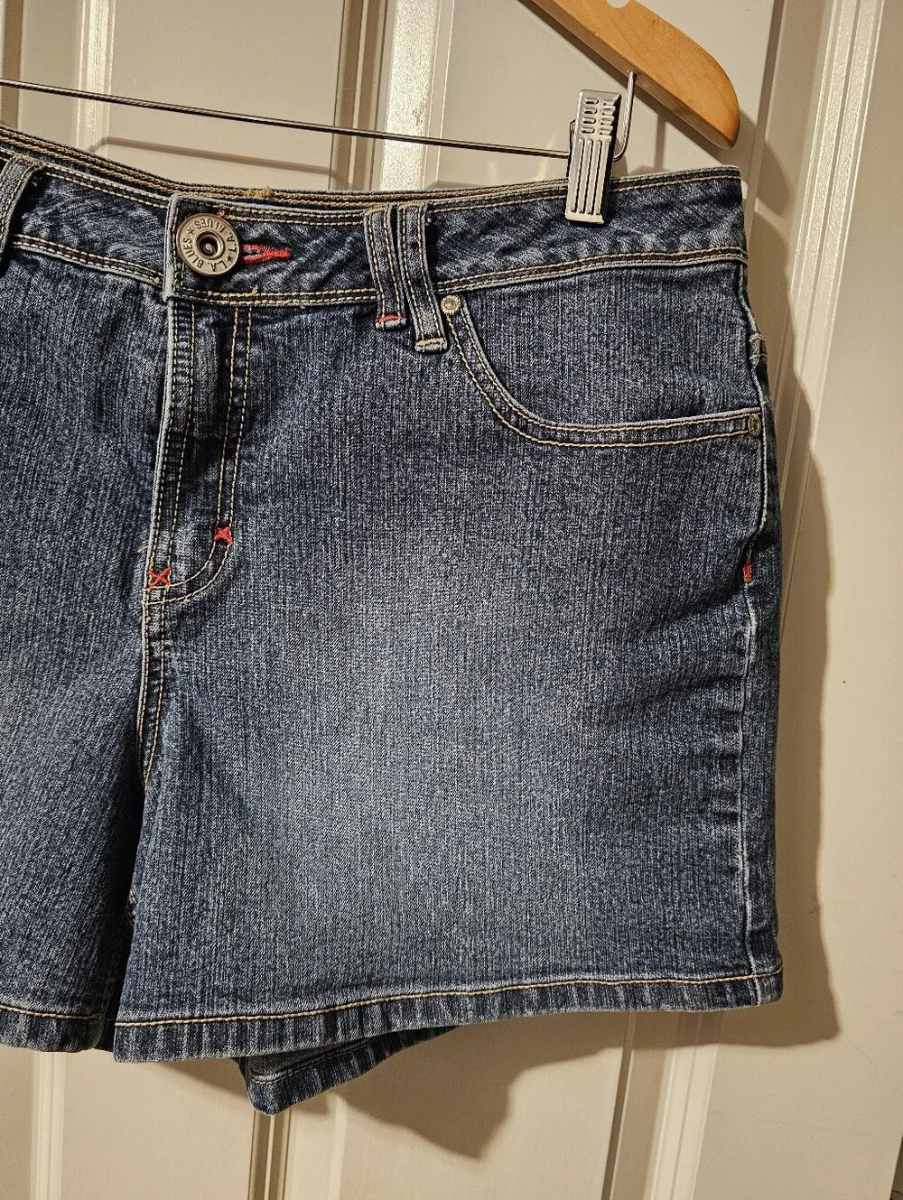 L.A. Blues Dark Blue Denim Jean Shorts Sz 14
